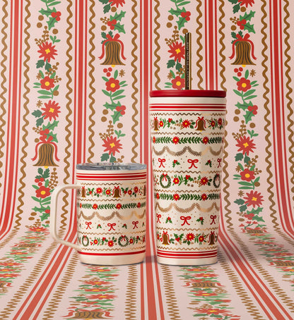 16 oz. Coffee Mug - Holly Jolly